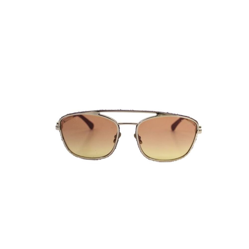 Chanel Womens 4290Q Pilot Gradient Lenses Sunglasses Gold
